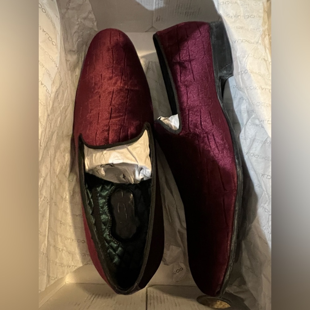 men’s tuxedo loafers- velvet